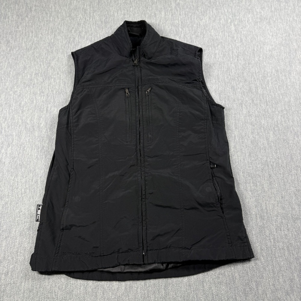 SCOTTeVEST Vest Womens M Black Multi Pocket Travel Utility RFID Zip TEC Jacket
